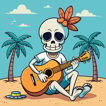 Tropical Tunes from Beyond vector