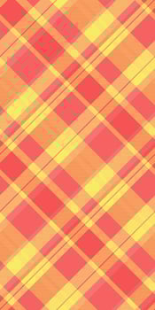 Advertisement fabric texture textile, tracery tartan check. Masculine plaid seamless pattern background in red and yellow colors. vector