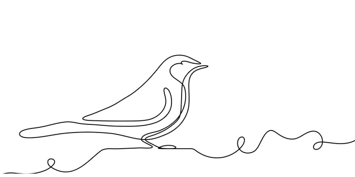 Dove bird line art freedom outline fly icon hand pigeon. Line bird hope continuous animal peace white sketch illustration angel easter concept stroke symbol free doodle single wing world sky. vector