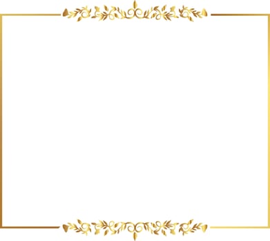 design Golden warm gold border frame free illustration vector