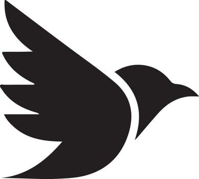 Bird logo abstract and design angles vector