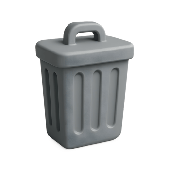 A trash can with a lid on it png