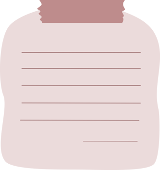 Lined Paper Note Purple Sticky png