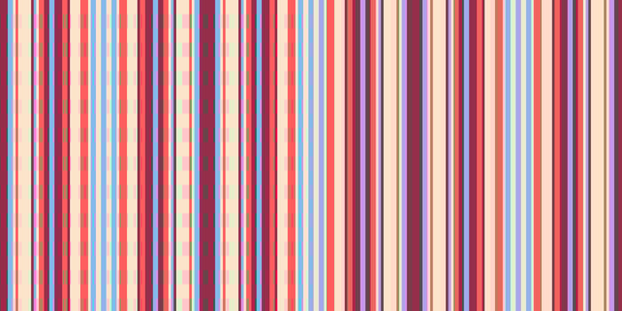 Vibrant vertical stripes in a palette of muted pinks, reds, and blues create a visually appealing, seamless pattern. vector