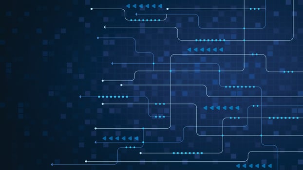 Abstract data flow digital background vector