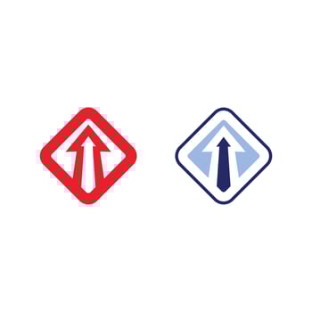 Futuristic Arrow Logo with Geometric Shape for Tech Company Identity vector