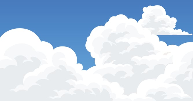 Cloudscape in Bright Blue Sky, summer season outdoor vector
