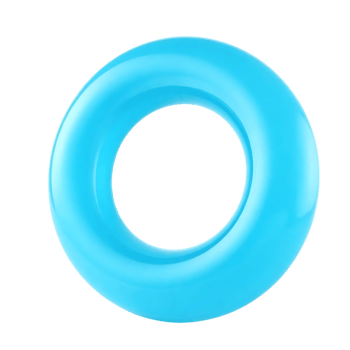 Blue 3d plastic ring. png