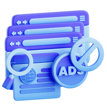 Warning Fake ADS 3D Illustration png