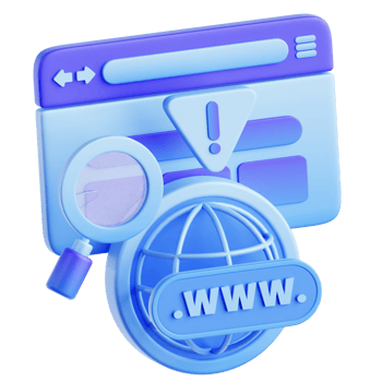 Phishing Web 3D Illustration png
