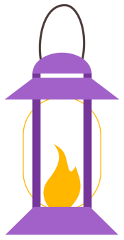 cute Halloween cartoon Witch lamp png