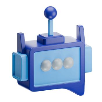 Chatbot Support 3D Illustration png