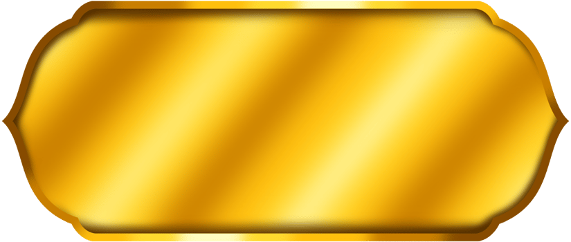 Simple Gold Frame With Power png