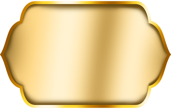 Contemporary frame with gold sparkle edges png