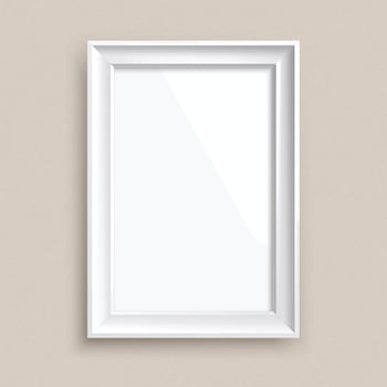 Realistic Modern Photo Frame Template vector
