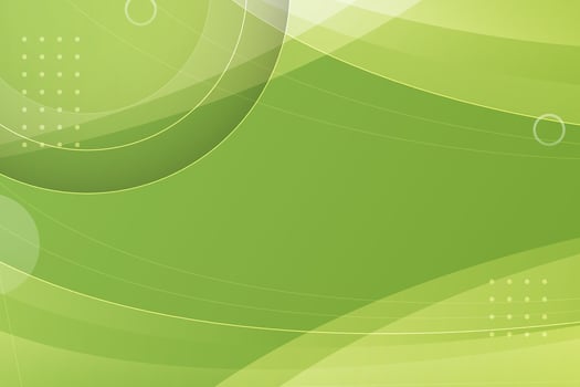 Green abstract background with curved lines and dotted elements vector