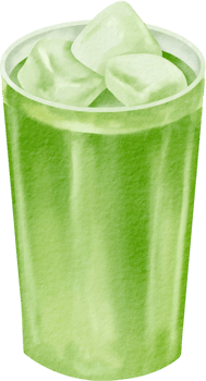 Green Iced Matcha Drink png