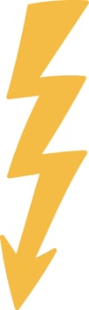 Lightning Bolt Symbol Natural vector