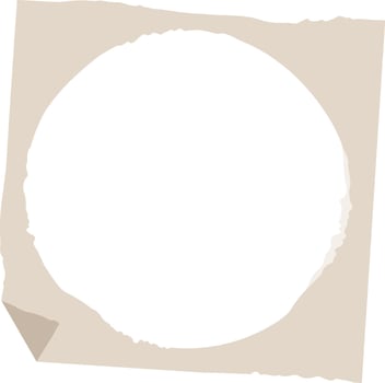 Torn Paper Circle Frame vector