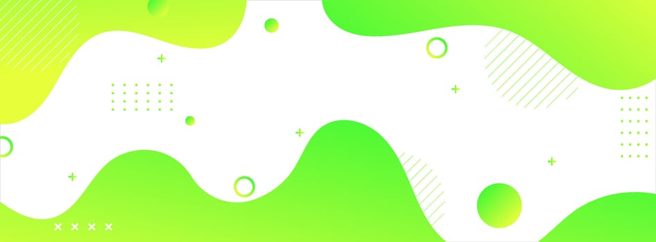 Bright green and white abstract background with wavy organic shapes. Suitable for eco-themed projects, posters, and social media. vector