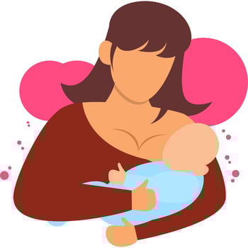 Mother Love and Care Design vector