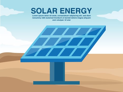 solar energy solar panels vector