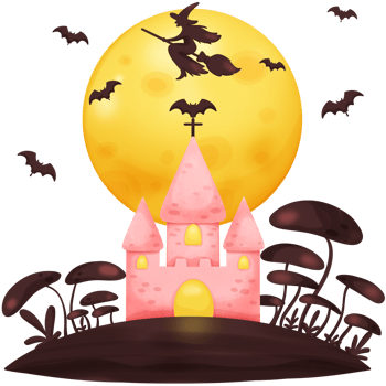 party halloween house png