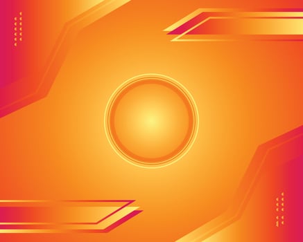 Abstract orange and red gradient geometric shape circle background. Modern futuristic background. Can be use for landing page, book covers, and wallpaper backgrounds vector