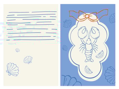 Retro summer postcards. Dolce vita aesthetics Hand drawing. Mediterranean outline Posters vector