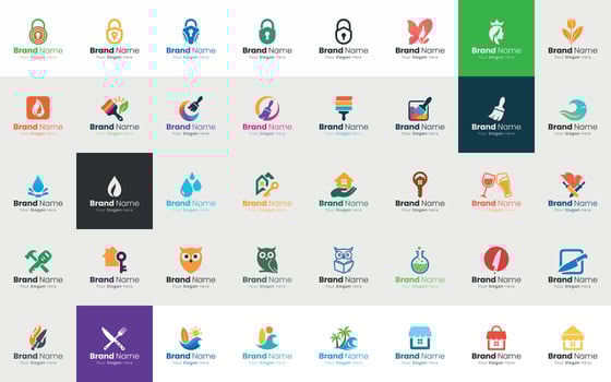 A Vast Collection of Professionally Crafted Branding Identity Logo Designs Ready for Your Business vector