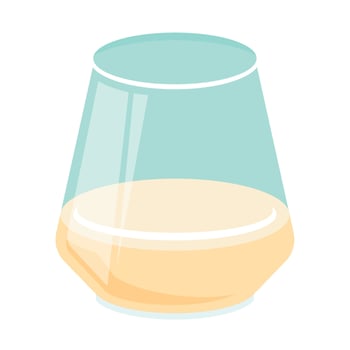 Fresh Milk Glass for Bakery Designs vector