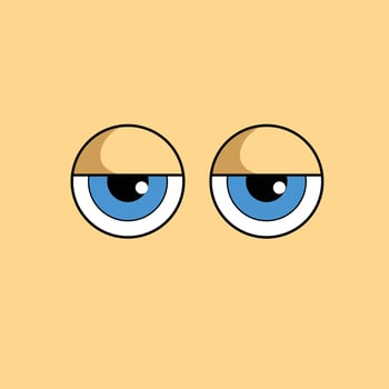 Simple Cartoon Eyes vector