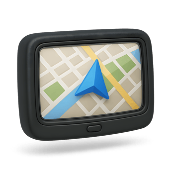 Navigation GPS Device with Map Display for Travel png