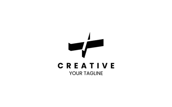 Letter X 3D isometric logo design vector