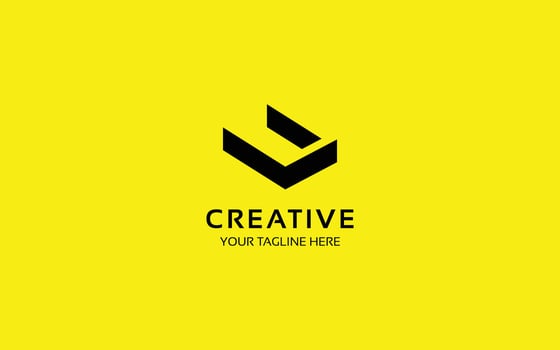 Letter U logo design with isometric view. Monogram 3D logo vector