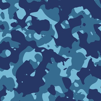 blue camouflage texture pattern background flat illustration vector