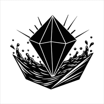 Prismatic Rainbow Magic Water vector