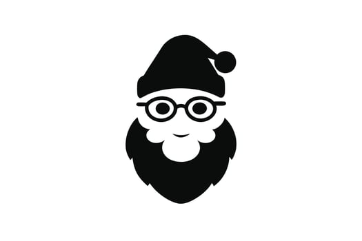 Santa Claus Silhouette Icon vector