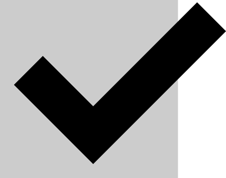 Gray icon check mark green square png