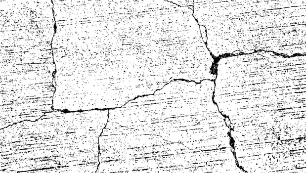 crack texture. grunge texture. distress background, rough texture, dirty texture, cracked wall concrete of black and white for background vector