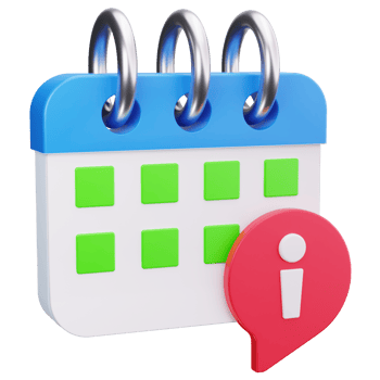 3D Icon Calendar Event Reminder png