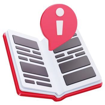 3D Icon Book Reading Information png