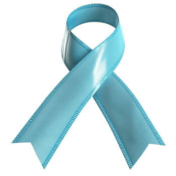 Light blue support ribbon symbolizing prostate cancer awareness, medical advocacy, floating against transparent backdrop png