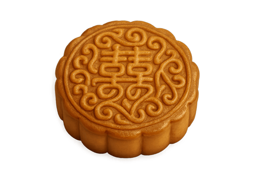 Mooncake isolated for mid autumn festival theme, transparent background png