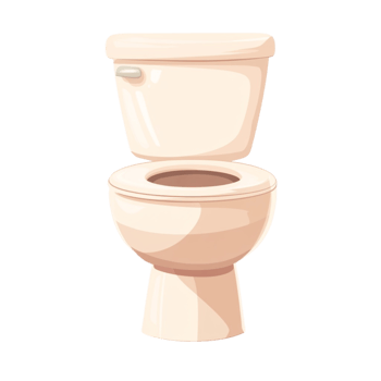 Pinkish Beige Toilet Open Lid Bathroom Interior Item png