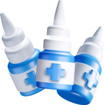 3D Medicine Bottles with Health Cross Symbols png