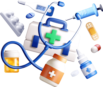 3D Medical Supplies and Equipment Collection png