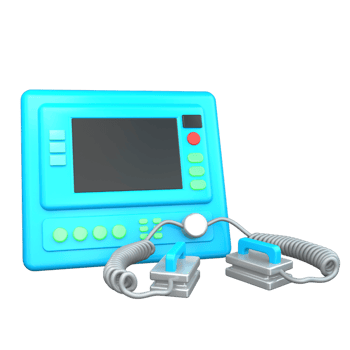 Defibrillator 3D Illustration png