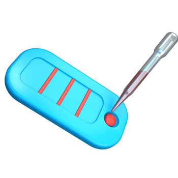 Blood Test Kit 3D Illustration png