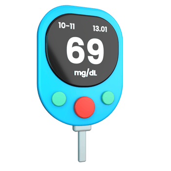 Glucose Meter 3D Illustration png